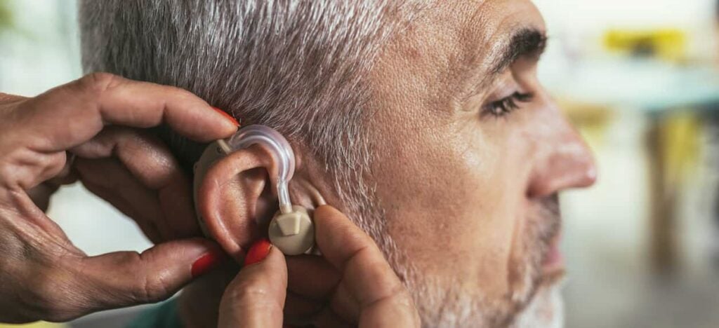 Man receives hearing implant for his work-related hearing loss